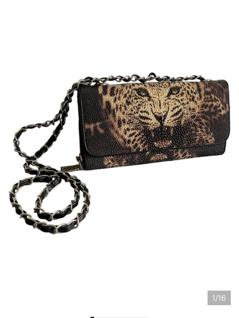 Rare Vintage Stingray Skin Crossbody Bag
